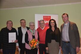 v.l.n.r. die Geehrten Escher, Geist, Möller, Umsonst